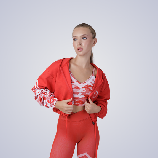 Hot Chilli Bra + Leggings + Jacket SET