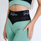 Secret Bra + Leggings SET Green - Mesh-Waist